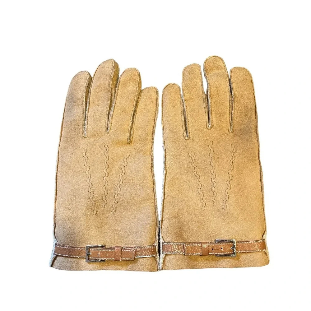 Woman's glove bundle, Talbots,‎ chocolate brown and tan, size medium/large